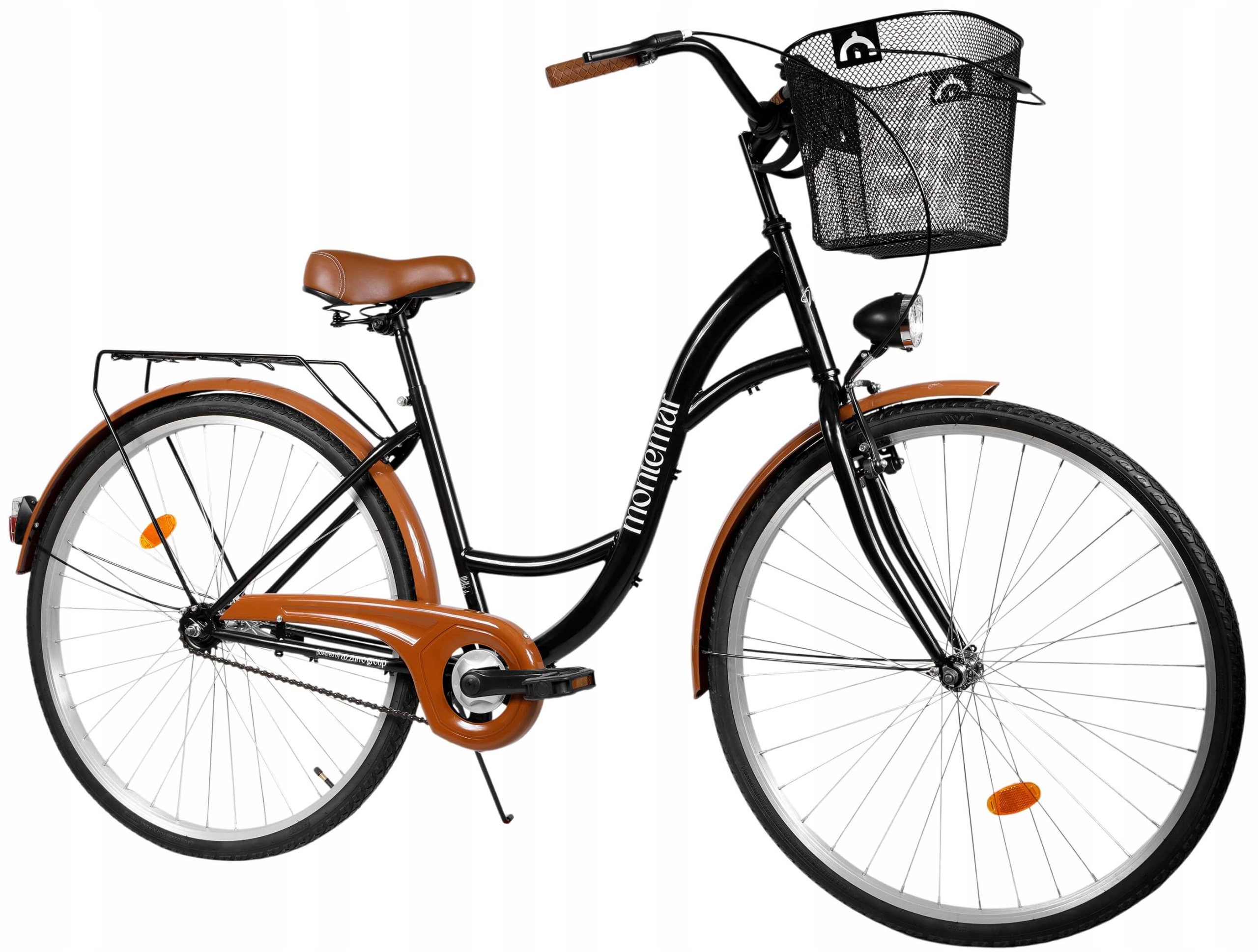 Rower Miejski Montemar Damka 28 cali Damski Retro Czarny Polski Producent