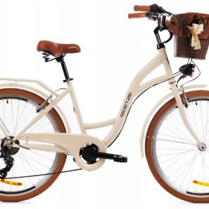 DAMSKI ROWER MIEJSKI 26 LEKKI DAMKA 6 SHIMANO KOSZ