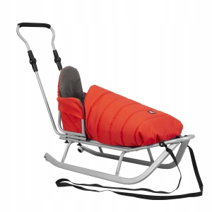 Polskie Sanki MOCNE śpiworek pchacz oparcie-Kunert